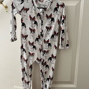 12-18 month long sleeve bamboo footed pajamas from Little Bum Bums